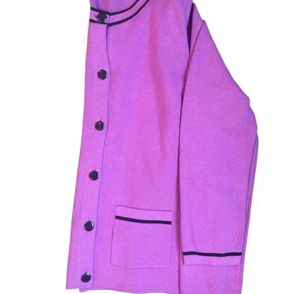 Talbots Crewneck Cardigan Size Medium - Picture 4 of 5